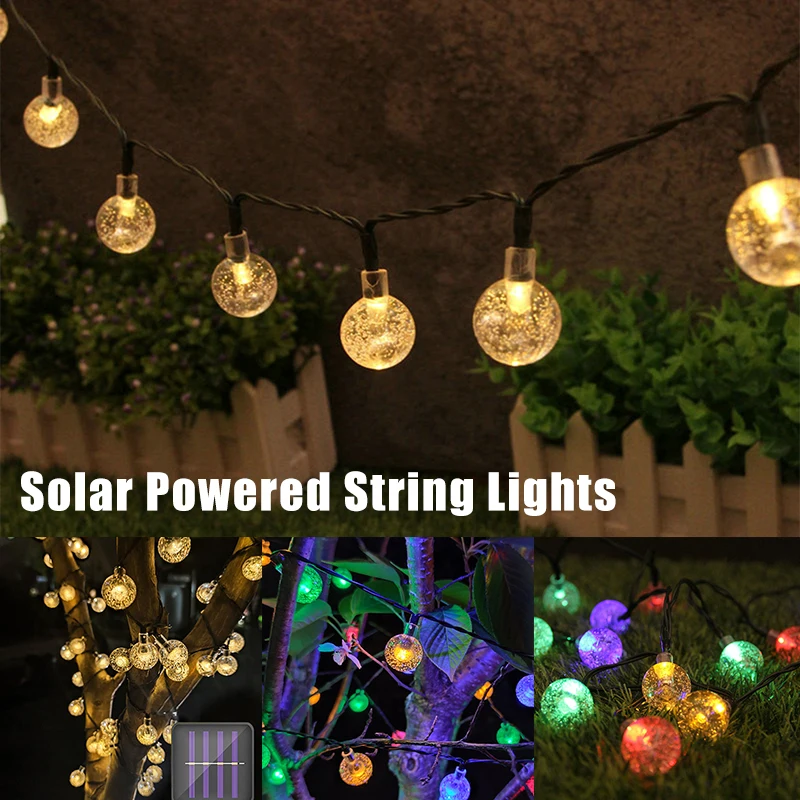 

Solar Powered LED Outdoor Waterproof String Lights Outdoor Garden Yard Lamp Light String Home Accessories