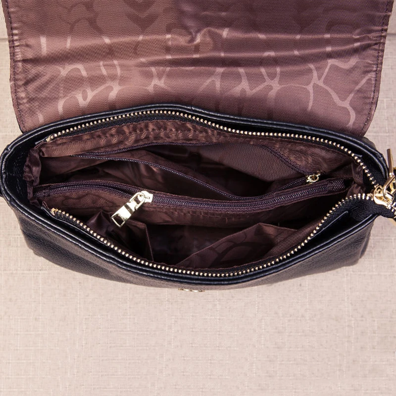

Genuine Leather Crossbody Bags for Women Handbags and Purse Fashion Ladies Casual Flap Shoulder Female Messenger Bag sac a main