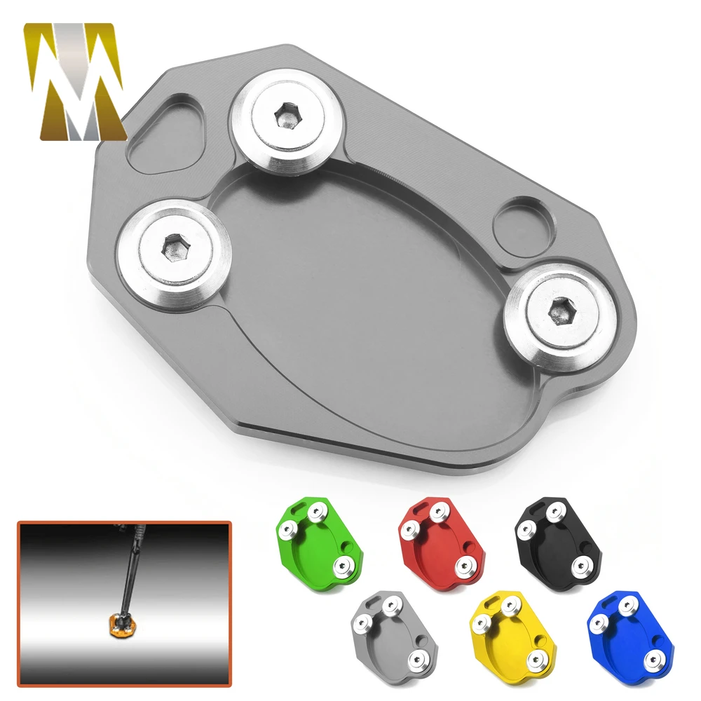 Для KAWASAKI Z800 Z1000 SX Ninja 1000 400R ER4N/4F ER6N/6F 650R Versys 650 ZX 6R 10R двигатель Kickstand enlarge Plate 10R|Стойки|