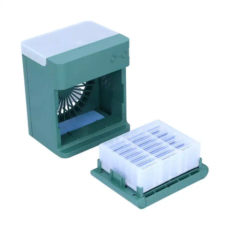 

Ventilador Ventilador de Teto 2 in 1 Air Cooler Desktop Air Conditioner Fan Small Humidification Air Cooler USB Charging Air