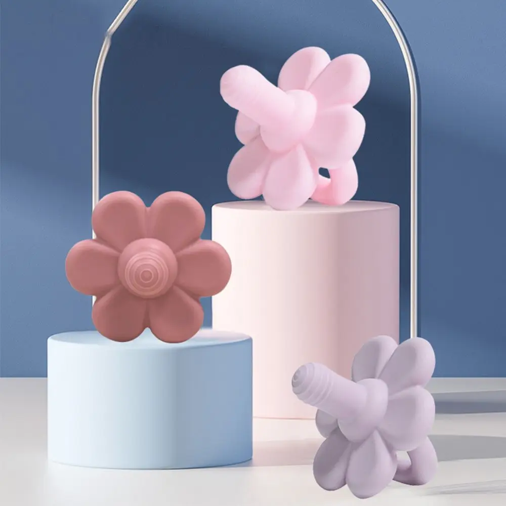 

1Pack Baby Safe Solid Color Flower Type Silicone Super Soft Imitation Breast Milk Soothing Pacifier Baby Soothing Teether Toy