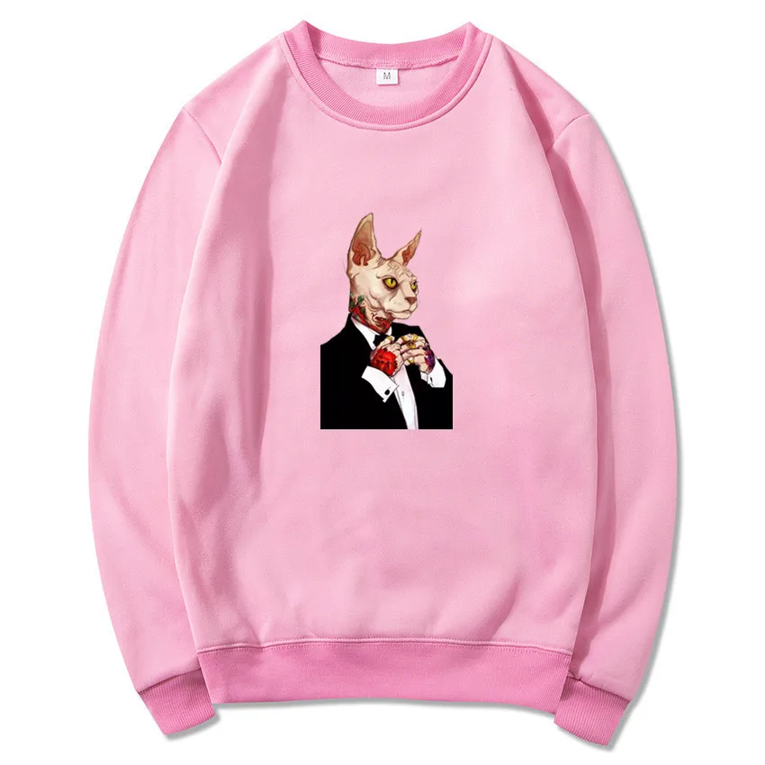 Мужская Флисовая Толстовка свободного покроя с принтом напитков модная одежда