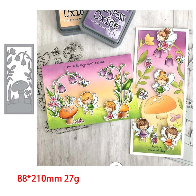 

Rectangular Mushroom Metal Cutting Dies Scrapbooking Craft Mold Cut Die Stencil Handmade Paper Card Make Template New Design