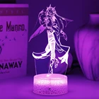 Аниме ROSARIA носветильник Genshin Impact KUJOU SARA Светодиодная лампа игровая фигурка Декор для комнаты и акриловая доска продаются отдельно