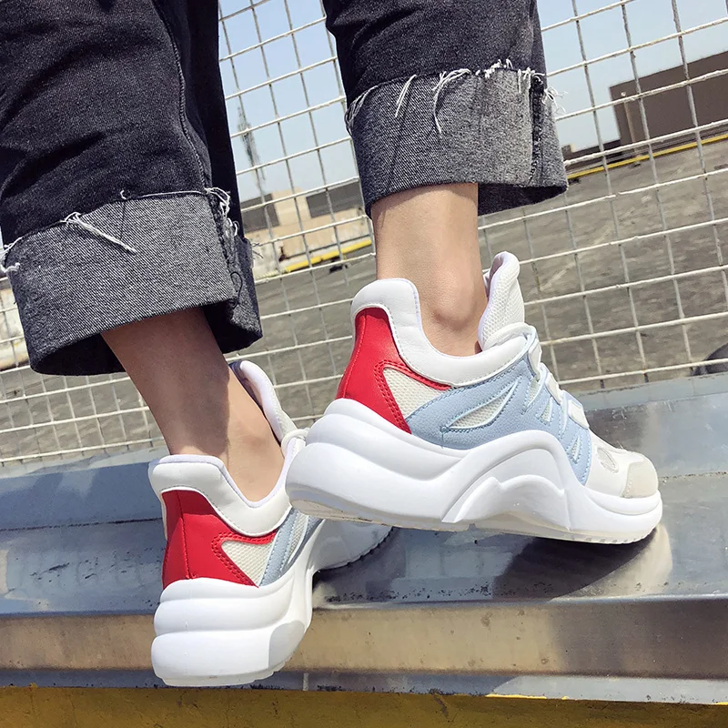 QWEDF бренд 2019 дышащая сетчатая женская повседневная обувь вулканизированные