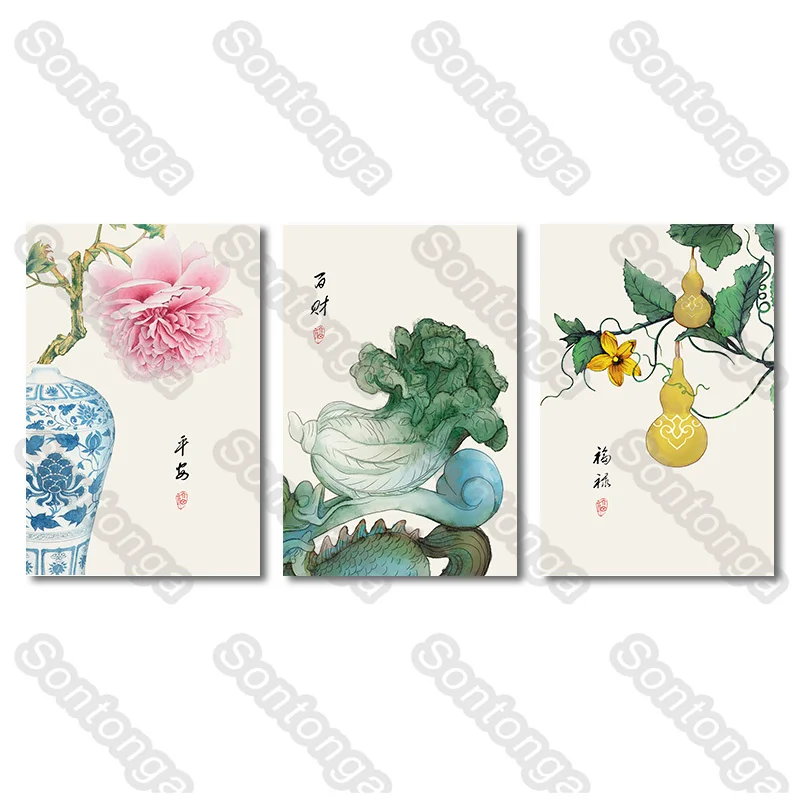 

Light Luxury Abstract Minimalist Style Modern Decorative Painting Antique Gourd Porch Living Room Corridor Study Hotel