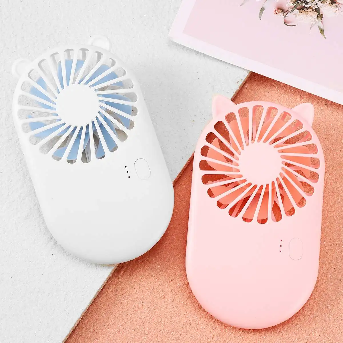 

Cute Portable Mini Fan Handheld USB Charging Desktop Fan 3 Mode Small Fan Mini Air Cooler Pocket Fan Outdoor Travel Summer Fan