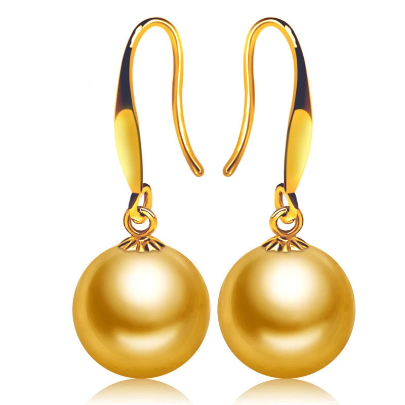 [YS] Роскошные серьги качества AAA 9 10 мм Серьги подвески с натуральным жемчугом