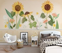 custom background wall sunflower flower plant bedroom living room background wall mural wallpaper mural 3d wallpaper wall for