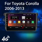 Автомобильный мультимедийный плеер, 2 DIN, Android 10,0, стерео, аудио, радио, 4G, Wi-Fi, динамик, carplay, сенсорный экран для Toyota Corolla 2006-2013, 9 дюймов