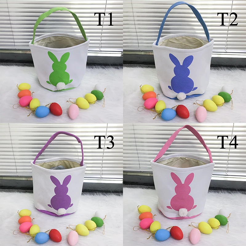 35 шт./Лот Пасхальная корзина в виде зайчика женская сумка тоут с монограммой