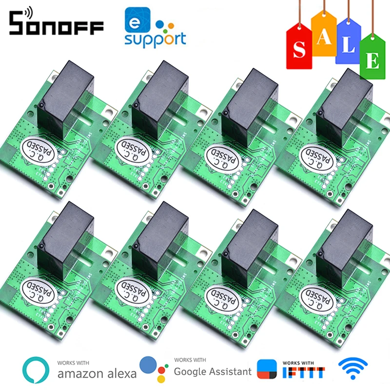 1 20 шт. SONOFF RE5V1C 5V Wi Fi модуль реле дистанционного Управление электрических