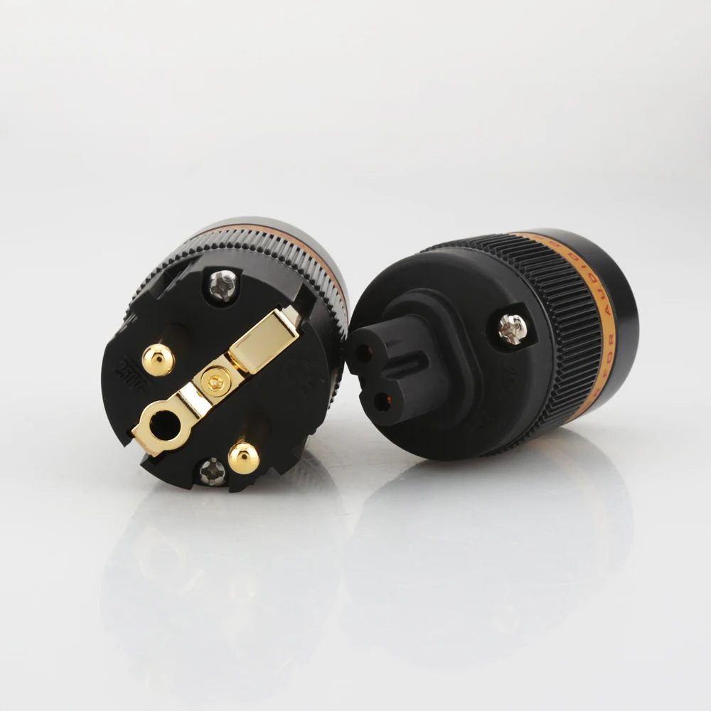 Штекерный соединитель электропитания с позолоченным аудио покрытием VF508G +