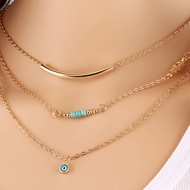 JINSE Модный женский золотой новый дизайн Бохо Хамса рука Фатимы счастливый глаз