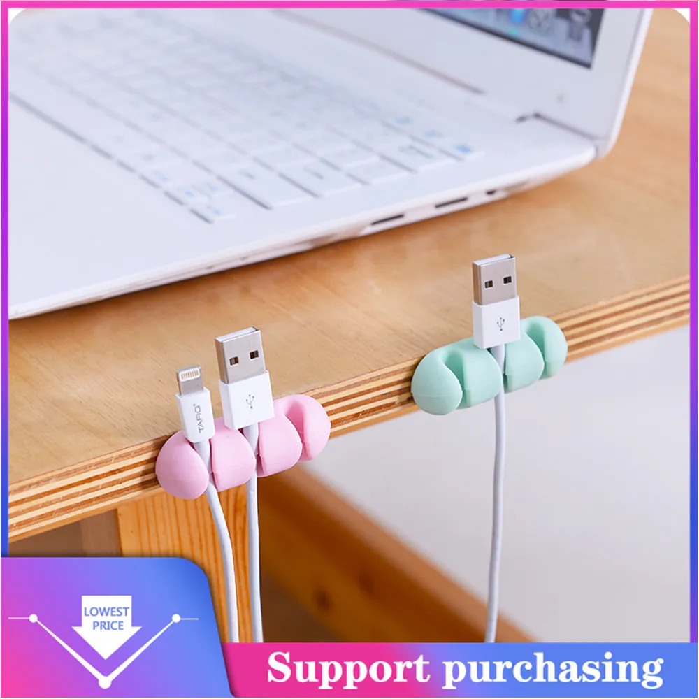 ISHOWTIENDA2 шт. устройство для сматывания кабеля палка-на проводе наушники гарнитура провод обмотка шнур намотка Органайзер кабельный коллектор кремнезема HotTop