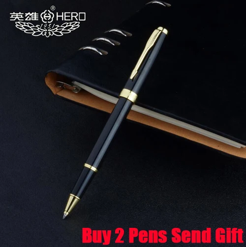 Bright Roller Pen Металлическая шариковая ручка для офиса и руководителя. Роскошная Шариковая ручка для бизнеса. Купить 2 ручки в подарок - Цвет: Bright Roller Pen