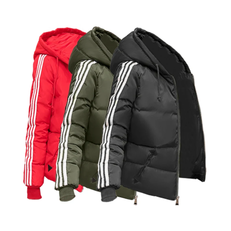 

Two Bars Nice Lady Fashion Coat Winter Jacket Women Outerwear Short Wadded Jacket Female Padded Parka Women Overcoat