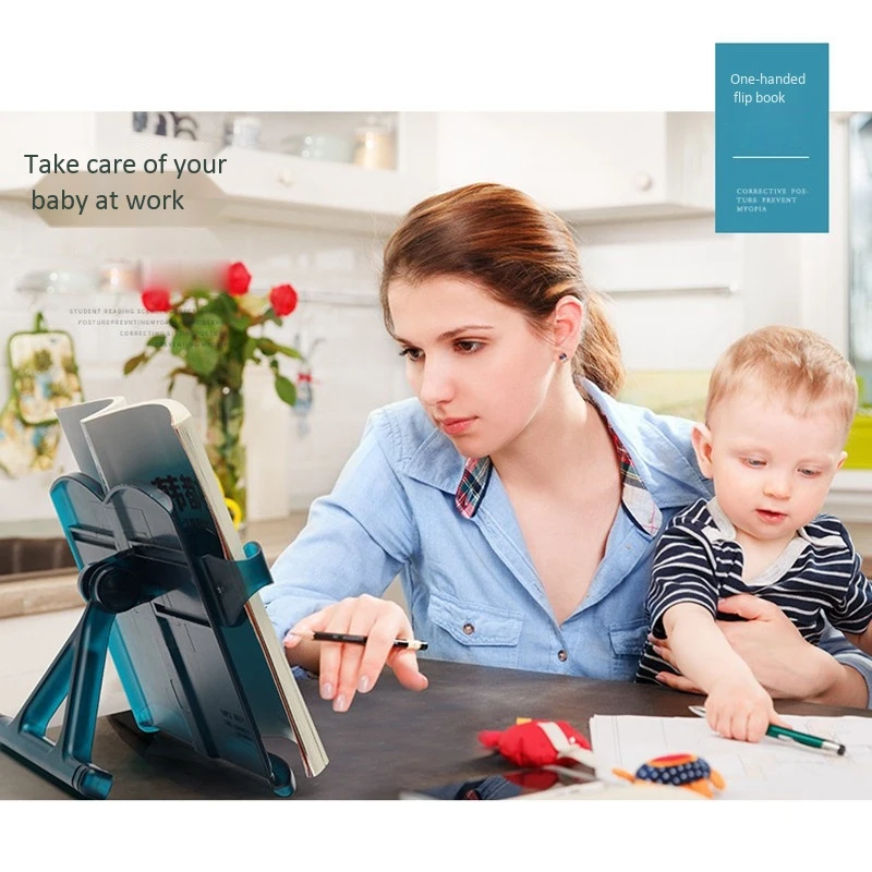 

Reading Stand, Convenient and Freely Adjustable, Freely Retractable Bookshelf for Mobile Phones, Tablets, Books