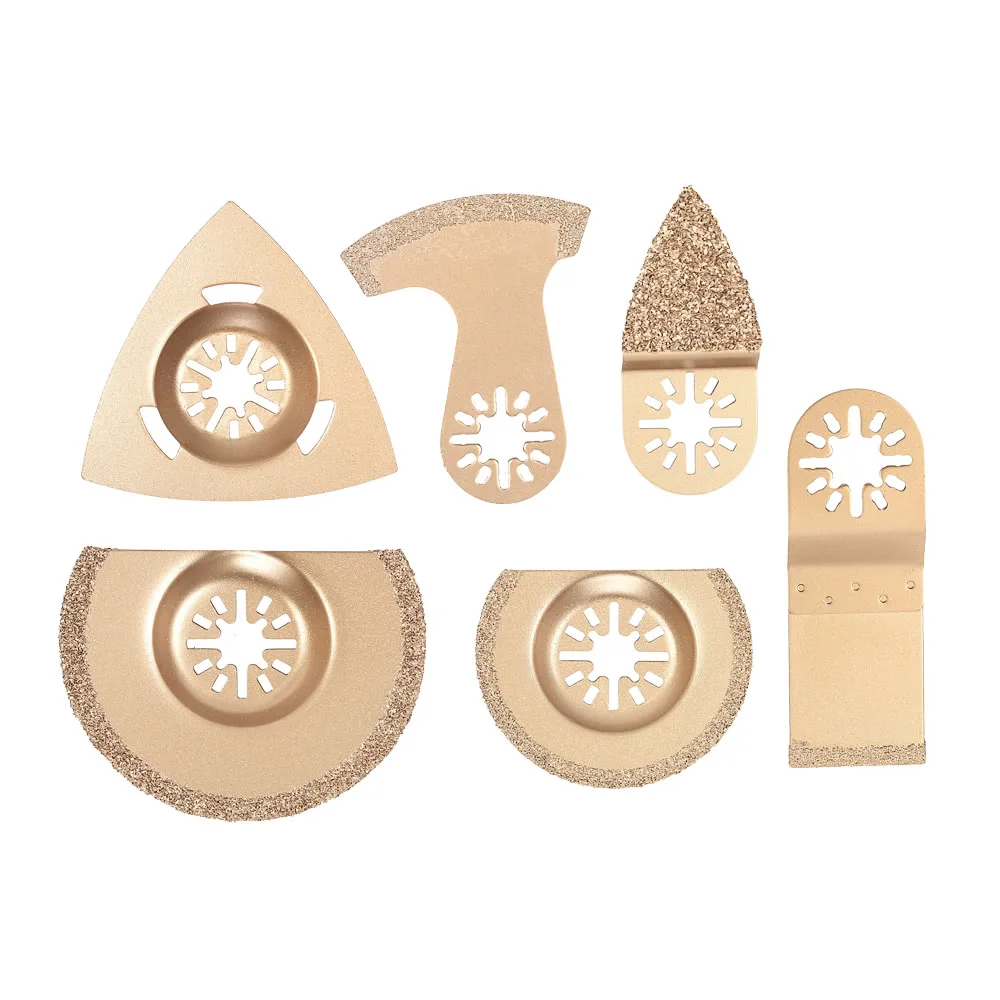 Набор осциллирующих полотен пилы комплект из 6 твердосплавных насадок для Dremel Fein