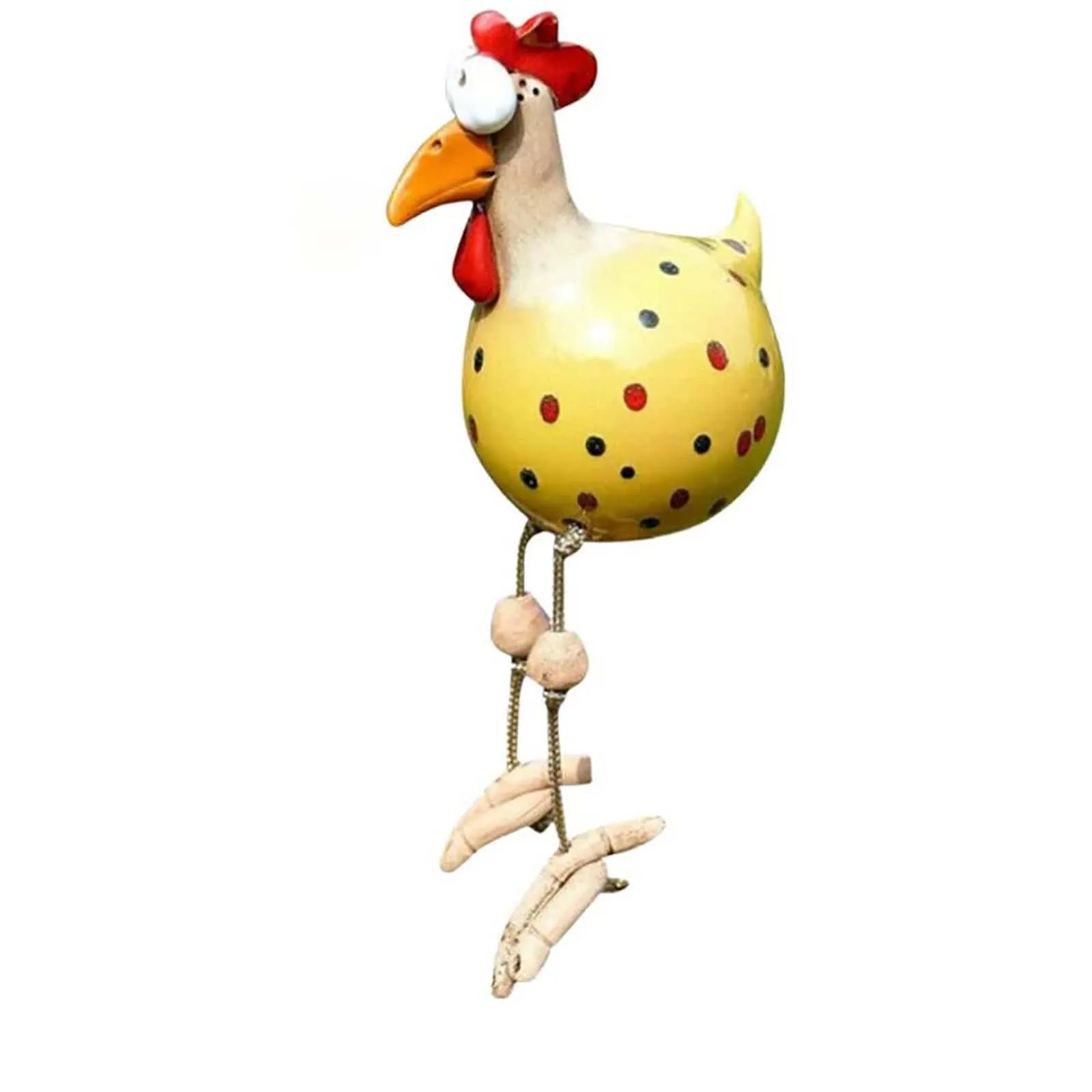 

Ceramic Chicken Garden Statues Sculptures Decoration Home Animal Funny Resin Figurines Garden Plug Pottery Figure Ornaments