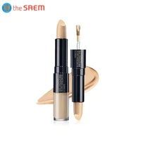 the saem cover perfection ideal concealer duo 4 2g4 5g korean double headed concealer stick lasting brighten invisible pores