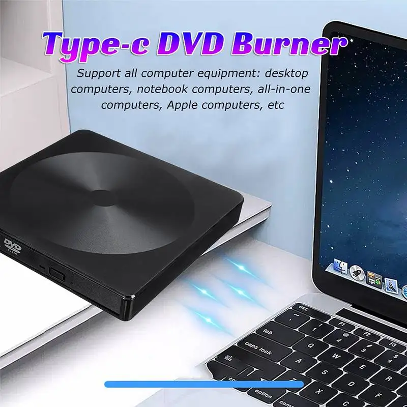 Внешний оптический привод для ноутбуков и ПК с Windows USB 3 0 DVD CD ROM устройство записи