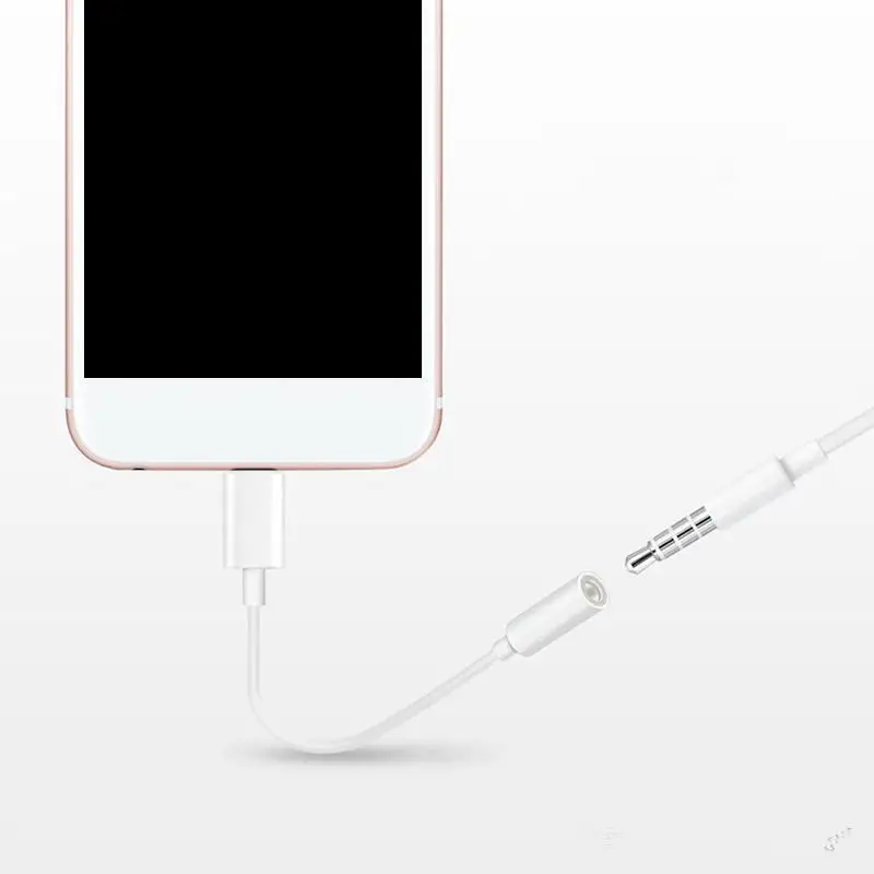 

Earphone Headphone Jack Adapter Converter Cable Lighting To 3.5mm Pop-up Audio Aux Connector Adapter For 12 13 Cord For 7 8 Plus