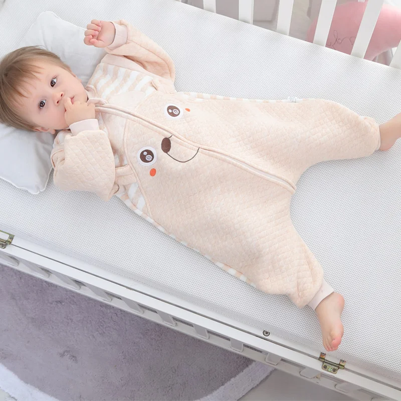 Spring Autumn Baby Sleeping Bags Sacos De Dormir Para Bebé Bamboo Cotton Toddler Sleepsack Cartoon Children Kick Quilt Blanket