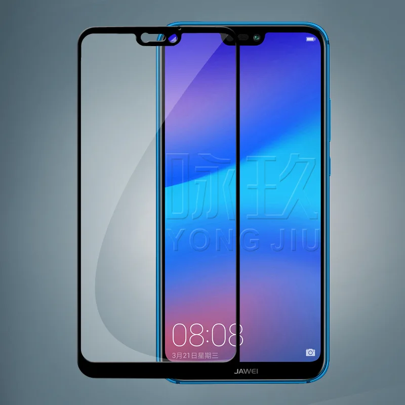 Полное покрытие закаленное стекло для Huawei P20 Защитная пленка экрана Hauwei Pro NOVA3E