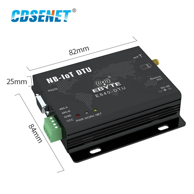 E840-DTU(NB-03) RS232 RS485 NB-IoT беспроводной трансивер IoT Серийный порт сервера CoAP UDP диапазон