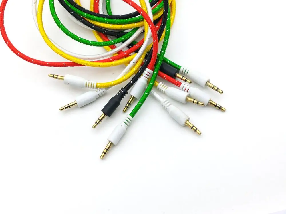 5 шт. 3 полюса мм стерео штекер M/M разъем аудио Aux кабель 1 м|stereo aux|stereo aux cablestereo audio jack