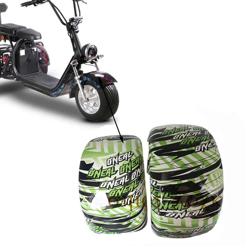 

225/55-8 225/40-10 оригинальный передний и задний крыло, пластиковый корпус с узорчатым брызговиком для электрического скутера Citycoco