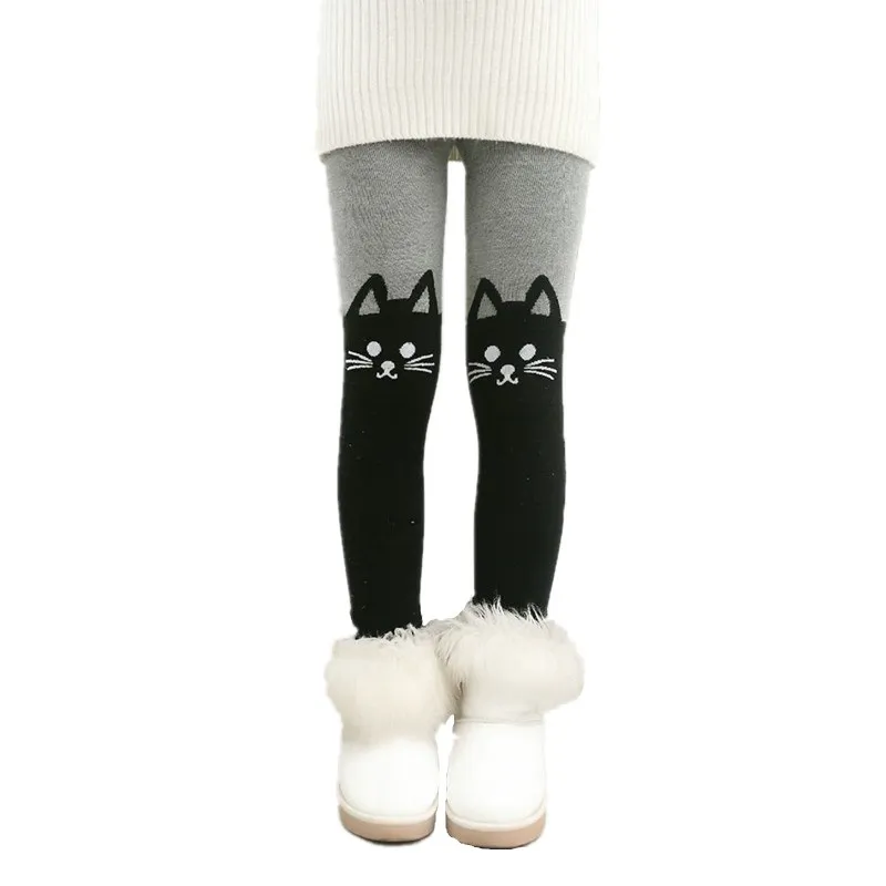 Утепленные леггинсы для девочек зимние повседневные штаны малышей теплые