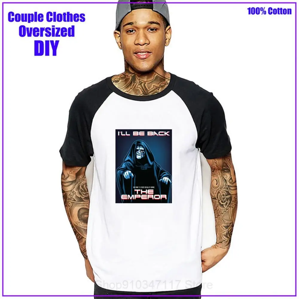 Мужская хлопковая футболка с надписью Звездные темные боковые войны|Мужские