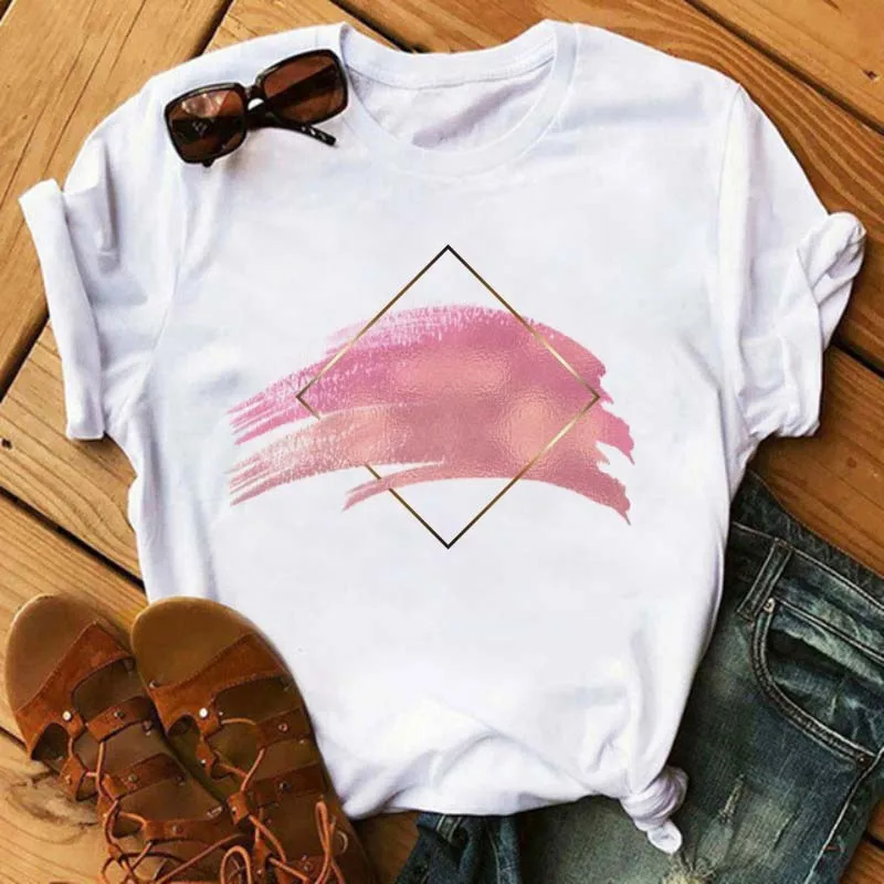 

Women's T-shirt Always Love Print Women's Casual Summer T-shirt Fashion O-neck White Short Sleeve Women T-shirt Love Tshirts