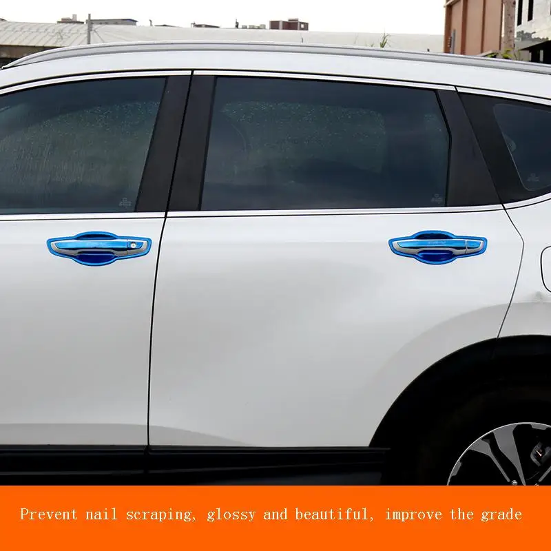 

Auto Pegatinas Accessoires Voiture Accesorios Coche Exterior Decoration Accessories Car Sticker Door Handle 2021 FOR Honda CRV