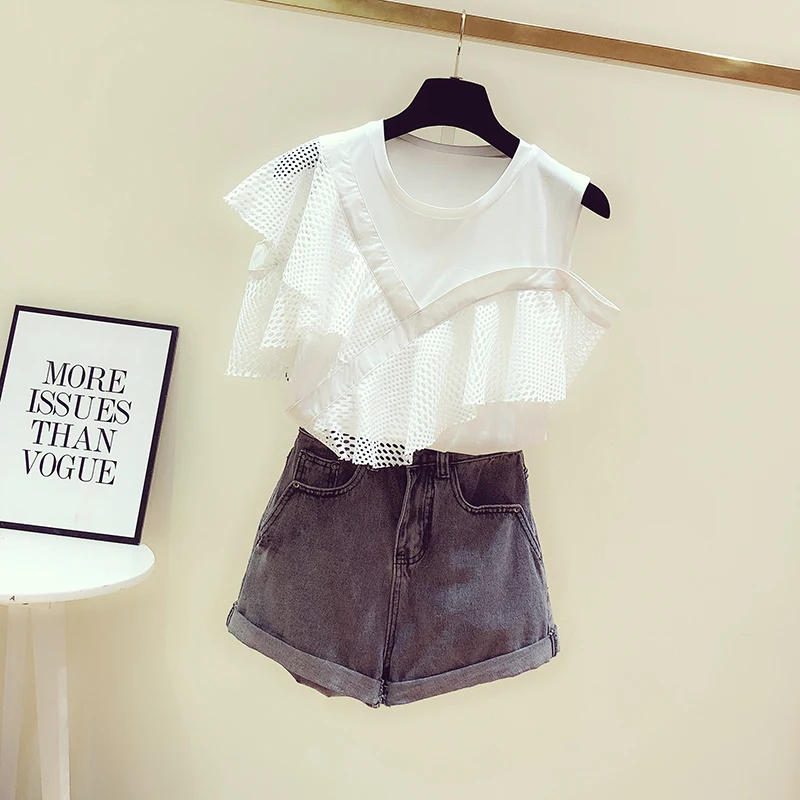 Летние белые Блузы для женщин 2020 новые корейские темпераментные вышитые ажурные