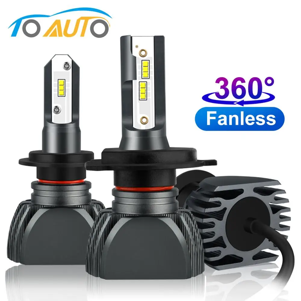 2 шт. Автомобильные светодиодные лампы H7 H4 Led H1 H3 H11 HB3 9005 HB4 9006 H27 880 881 360 градусов 12 в