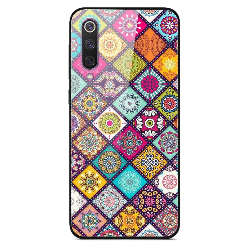 Для Xiaomi mi 9 mi 9 SE чехол из закаленного стекла жесткий чехол для телефона для Xiao mi Xiomi mi 9 SE mi 9 T mi 9 T Pro TPU бампер чехол s - Цвет: 45