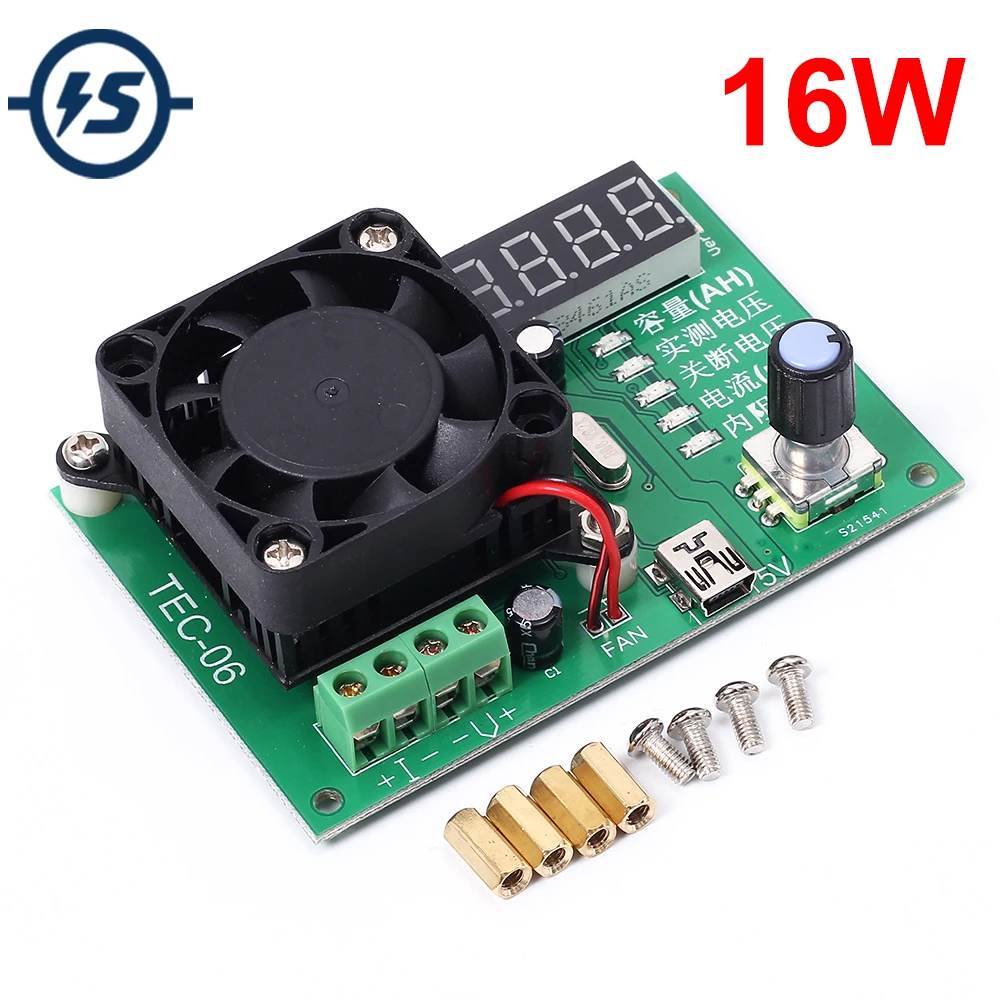 Тестер емкости аккумулятора электронный светодиодный дисплей нагрузки с