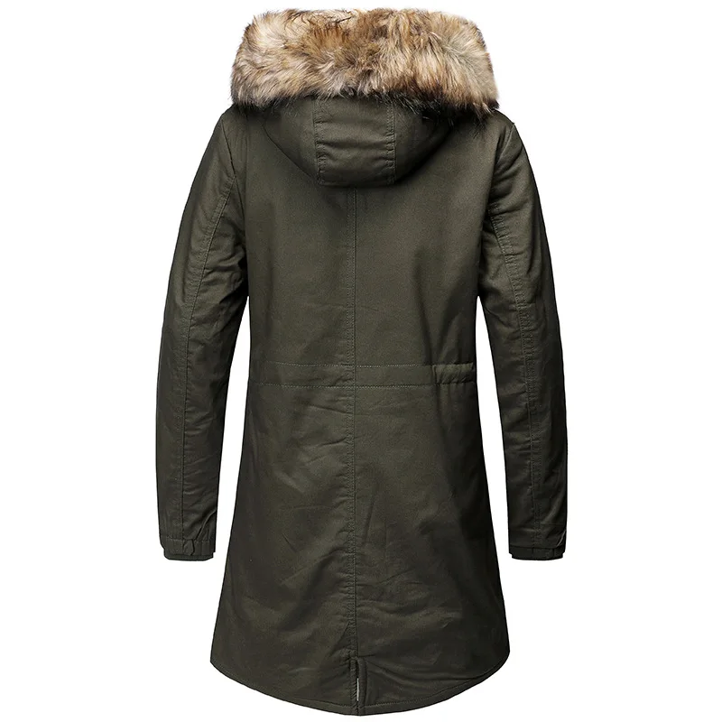 Женская одежда с хлопковой подкладкой женская средней длины в европейском и