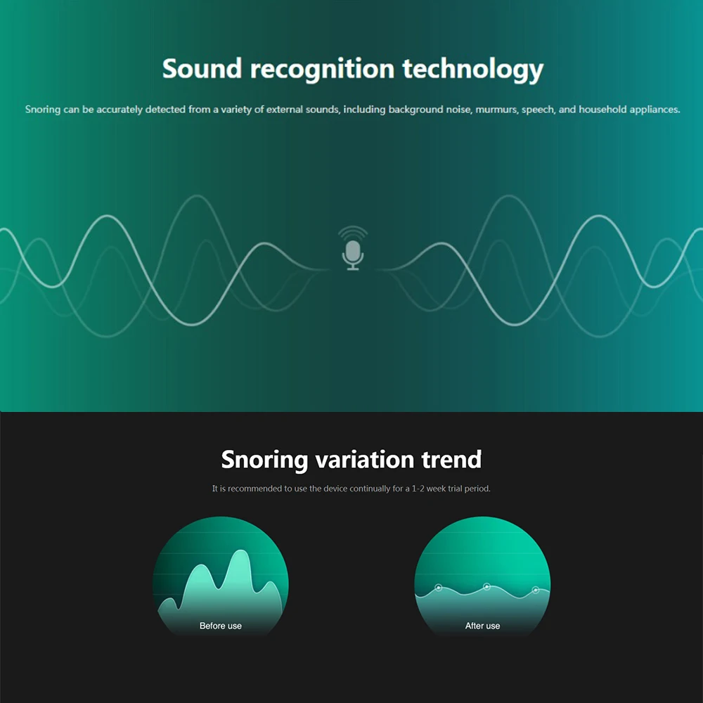Умная Пробка От Храпа Biosensor anti snore Sleeping Aid с приложением и монитором сна устройство