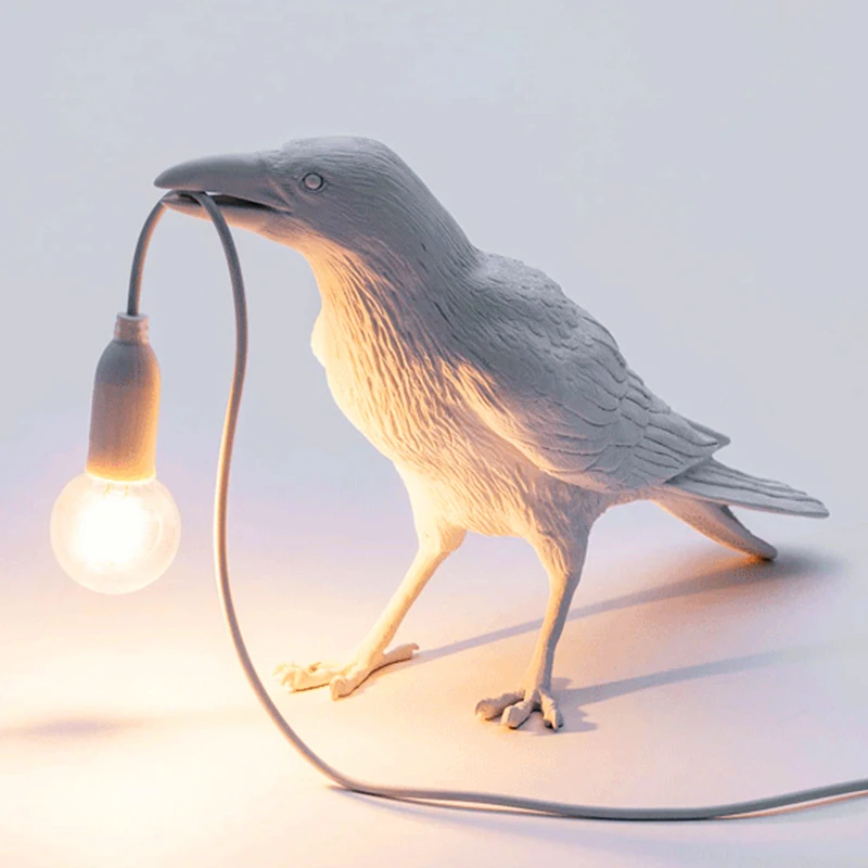 

Bird Table Lamp Italian Seletti light Bird Led Desk lamp Lucky bird Living Room Bedroom Bedside Raven lamp Home Decor Fixtures