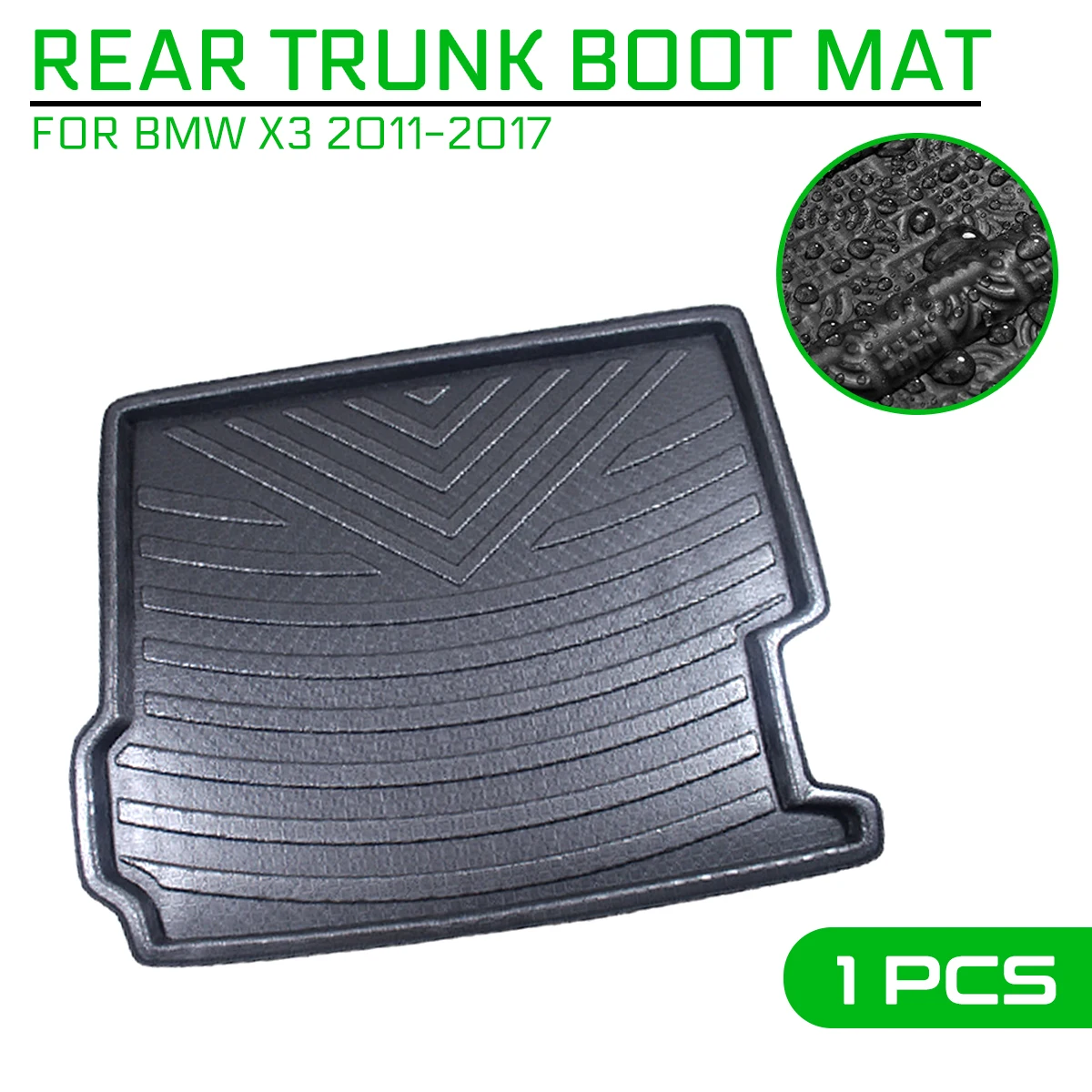 

Car Floor Mat Carpet Rear Trunk Anti-mud Cover For BMW X3 2011 2012 2013 2014 2015 2016 2017