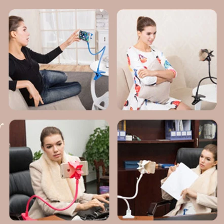 universal mobile phone holder flexible adjustable clip lazy arm phone holder home bed desktop mount bracket smartphone stand free global shipping