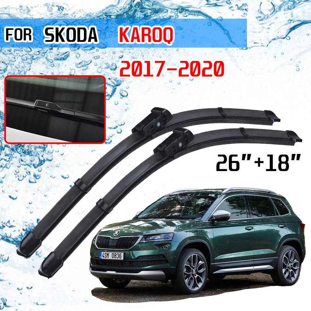 

Для Skoda Karoq 2017 2018 2019 2020 аксессуары для автомобиля лобового стекла стеклоочиститель лезвия кисти резак