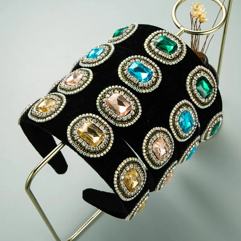 Ободок для волос Женский элегантный ободок ярких цветов Зеленый Синий Желтый