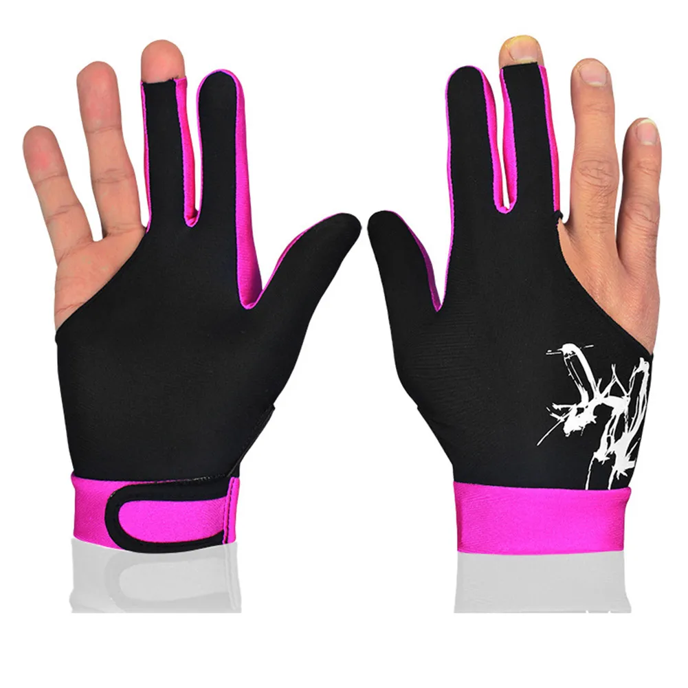 

1PCS Unisex Elastic Lycra 3 Fingers Show Glove for Billiard Shooters Carom Pool Snooker Cue Sport Wear on The Right or Left Hand