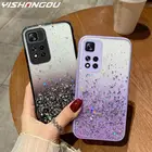 Мягкий Блестящий блестящий чехол для Xiaomi Redmi Note 11 10 9 8 Pro Poco F3 X3 M3 M4 Pro Mi 11 Lite 5G NE противоударный прозрачный чехол