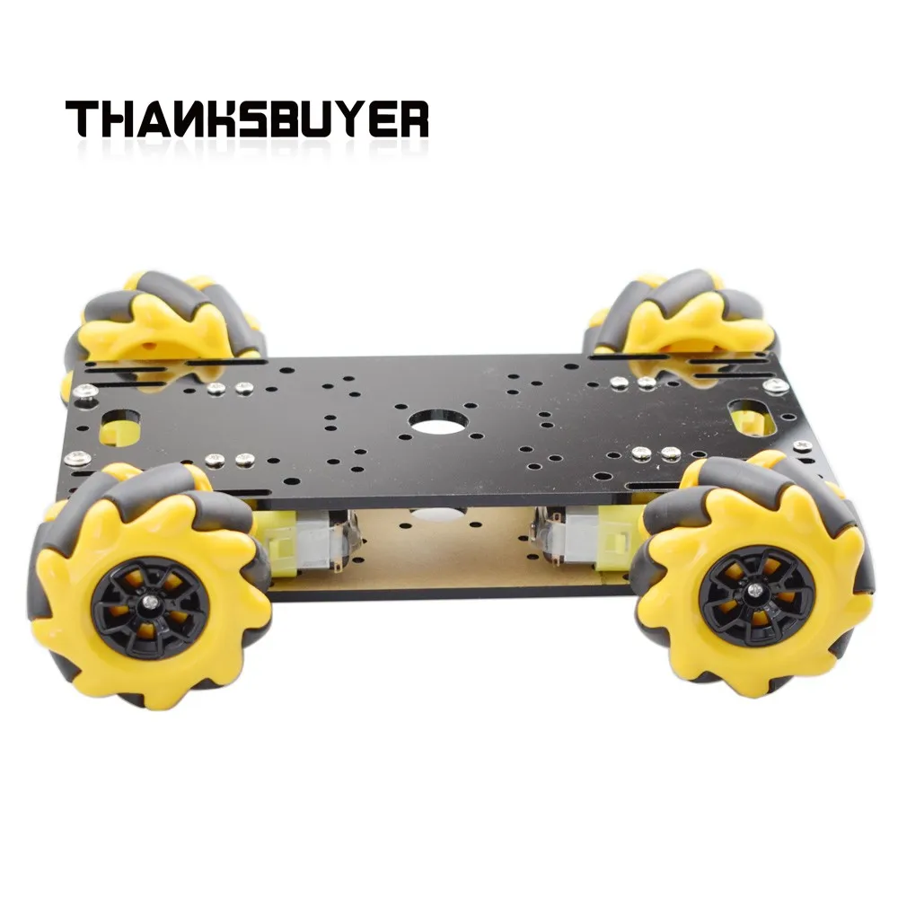 TZT Mecanum колесный автомобиль умный Omni робот шасси комплект Платформа 4WD с